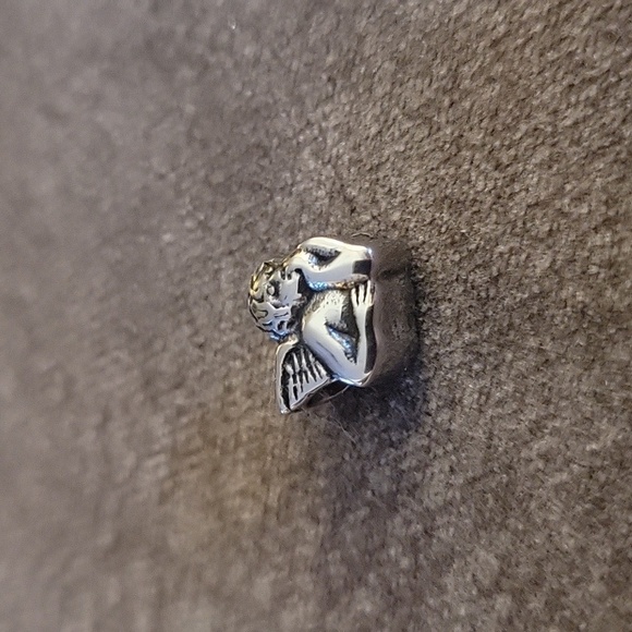 Jcm Stainless Steel Cupid Cherub Slider Charm - Picture 2 of 4